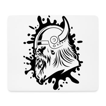 Wikinger Kopf Viking Krieger - Mousepad (Querformat) - Weiß - Vorne
