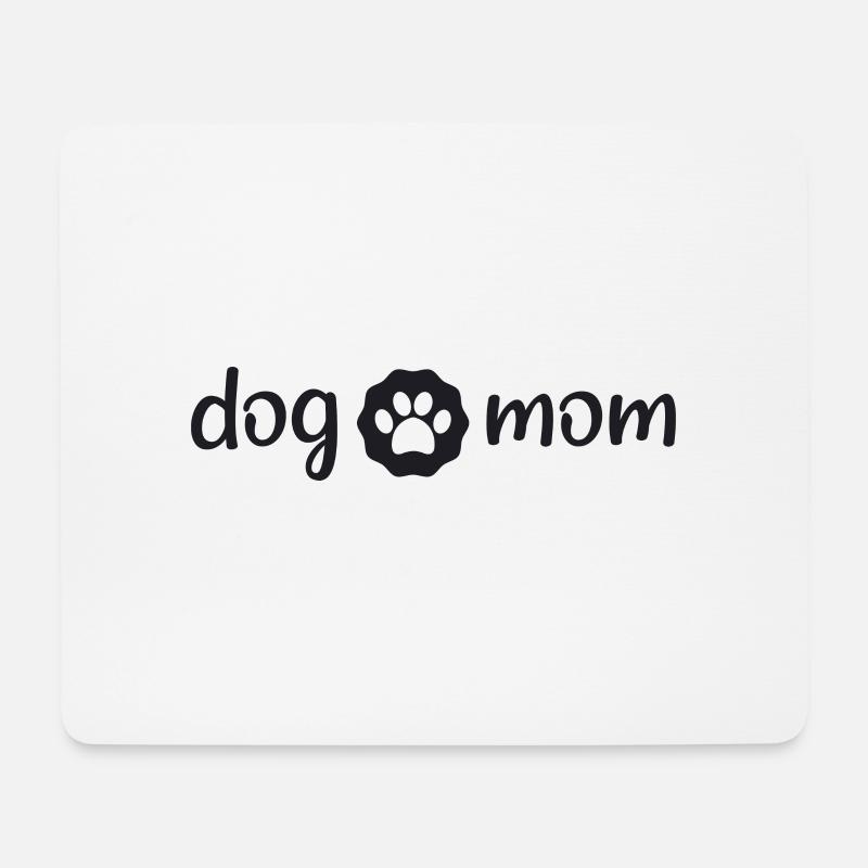 Dog - Dog mom - Mousepad (Querformat) - Weiß