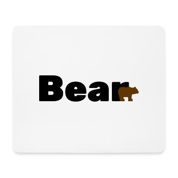 Bear Bär Gay - Mousepad (Querformat) - Weiß - Vorne