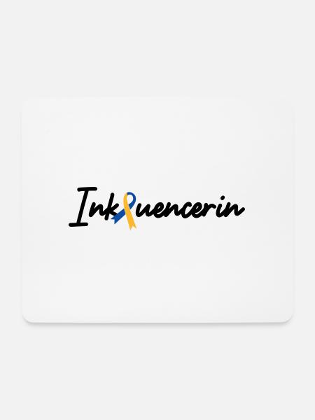 Inkluencerin Down Syndrom - Mousepad (Querformat) - Weiß
