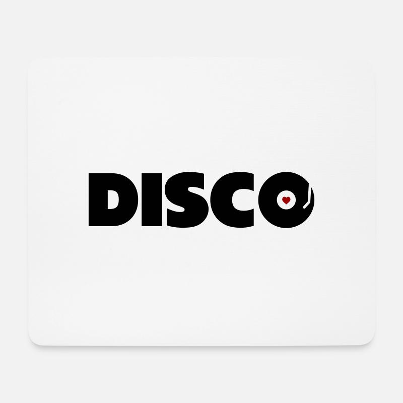 Disco - Mousepad (Querformat) - Weiß