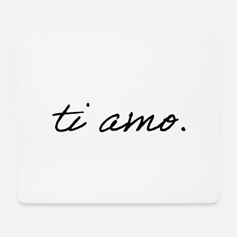 ti amo. - Mousepad (Querformat) - Weiß