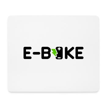 E-Bike ebike - Mousepad (Querformat) - Weiß - Vorne