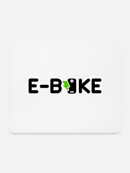 E-Bike ebike - Mousepad (Querformat) - Weiß