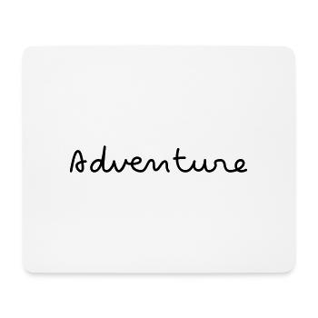 Adventure Adventure lettering simply hipster - Mouse Pad (horizontal) - white - Front