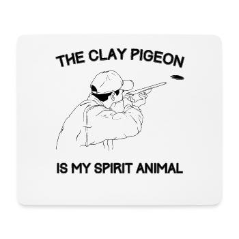 Funny Clay Pigeons Are My Spirit Animal design - Mouse Pad (horizontal) - white - Front