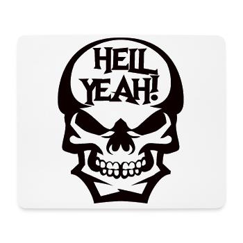 HELL YEAH! - Mouse Pad (horizontal) - white - Front