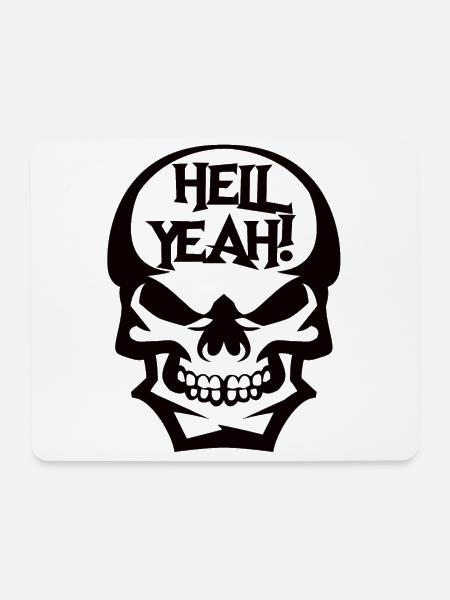 HELL YEAH! - Mousepad (Querformat) - Weiß