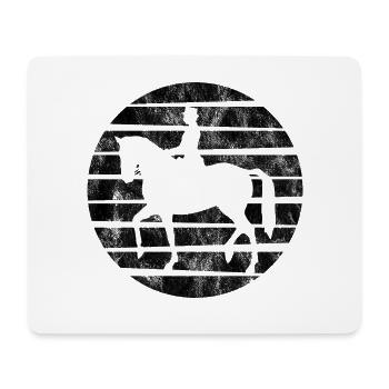 Dressur Dressurreiten Dressurreiter Reiten Pferd - Mousepad (Querformat) - Weiß - Vorne