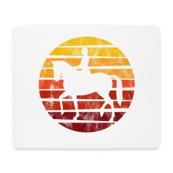 Dressur Dressurreiten Dressurreiter Reiten Pferd - Mousepad (Querformat) - Weiß - Vorne