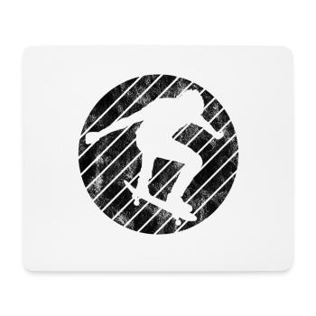 Skateboarder Skateboard Skater Skate Skateing - Tapis de souris (format paysage) - blanc - Devant