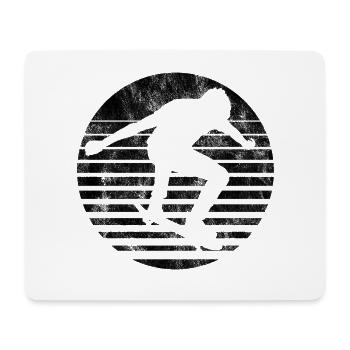 Skateboarder Skateboard Skater Skate Skateing - Tapis de souris (format paysage) - blanc - Devant