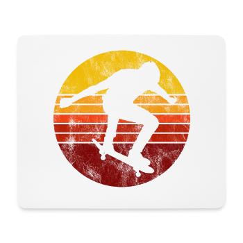 Skateboarder Skateboard Skater Skate Skateing - Tapis de souris (format paysage) - blanc - Devant