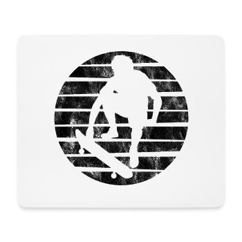 Skateboarder Skateboard Skater Skate Skateing - Tapis de souris (format paysage) - blanc - Devant