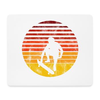 Skateboarder Skateboard Skater Skate Skateing - Tapis de souris (format paysage) - blanc - Devant