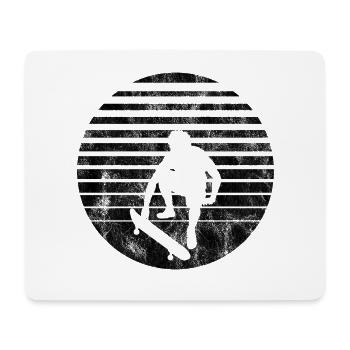 Skateboarder Skateboard Skater Skate Skateing - Tapis de souris (format paysage) - blanc - Devant