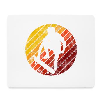 Skateboarder Skateboard Skater Skate Skateing - Tapis de souris (format paysage) - blanc - Devant