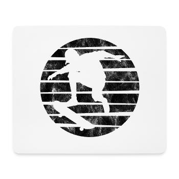 Skateboarder Skateboard Skater Skate Skateing - Tapis de souris (format paysage) - blanc - Devant