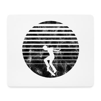 Skateboarder Skateboard Skater Skate Skateing - Mousepad (Querformat) - Weiß - Vorne