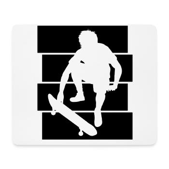 Skateboarder Skateboard Skater Skate Skateing - Tapis de souris (format paysage) - blanc - Devant