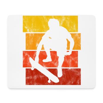 Skateboarder Skateboard Skater Skate Skateing - Tapis de souris (format paysage) - blanc - Devant