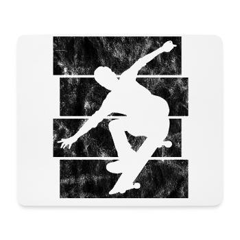 Skateboard Skateboarder Skater Skate Skateing - Tapis de souris (format paysage) - blanc - Devant