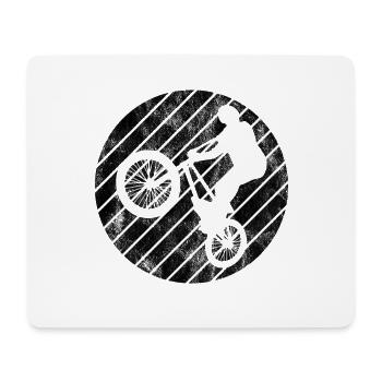 BMX Vélo Vélo Rétro Cadeau Vélo Motocross - Tapis de souris (format paysage) - blanc - Devant