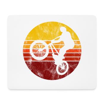 BMX Bike Bike Retro Gift Bicycle Motocross - Mouse Pad (horizontal) - white - Front