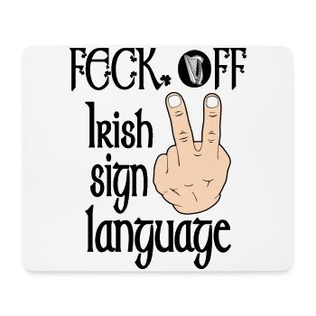 Humour irlandais amusant design unique - Tapis de souris (format paysage) - blanc - Devant