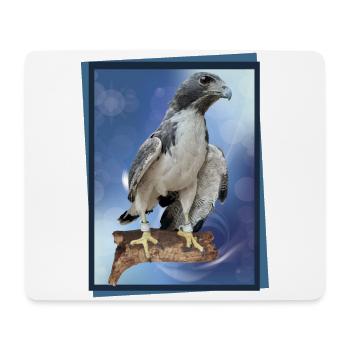 Faucon - Tapis de souris (format paysage) - blanc - Devant