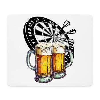 Darts, Beer, Darts, Alcohol, Drinking, Booze, Pub - Mouse Pad (horizontal) - white - Front