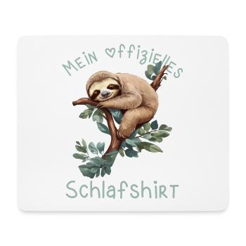 My Official Sloth Sleep Shirt - Mouse Pad (horizontal) - white - Front