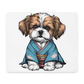 Shih Tzu In Kimono - Mouse Pad (horizontal) - white - Front