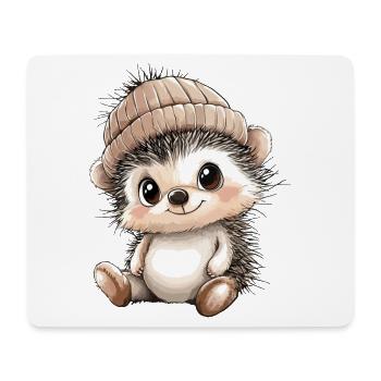 Igel Süß Niedlich Baby Kinder Tier Cartoon - Mousepad (Querformat) - Weiß - Vorne