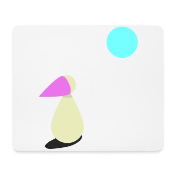Sehnsucht Mondschein Geschenk - Mousepad (Querformat) - Weiß - Vorne