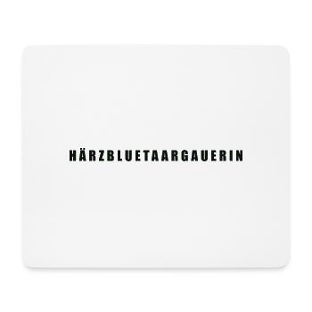 Härzbluetaargauerin Kanton Aargau - Mousepad (Querformat) - Weiß - Vorne