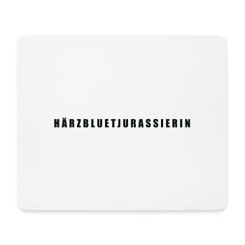 Härzbluetjurassierin Kanton Jura - Mousepad (Querformat) - Weiß - Vorne