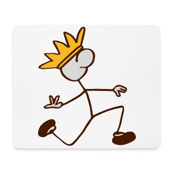 Strichmännchen - Mousepad (Querformat) - Weiß - Vorne