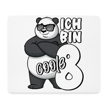 8. Geburtstag Junge 8 Jahre Panda Ich bin coole 8 - Mousepad (Querformat) - Weiß - Vorne