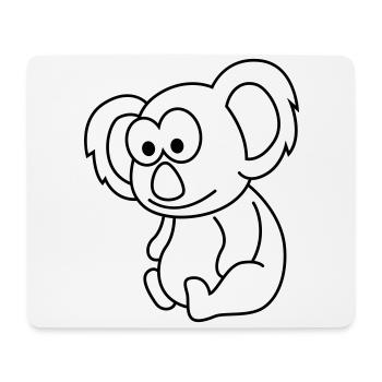 Koala Comic Animal - Tapis de souris (format paysage) - blanc - Devant