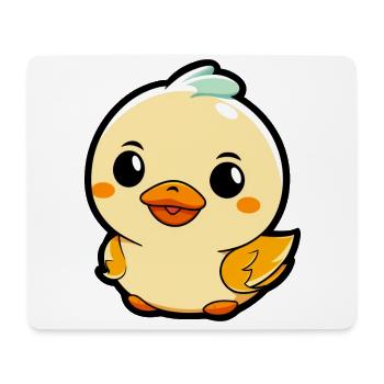 Mignon Little Duck Kids Design - Tapis de souris (format paysage) - blanc - Devant