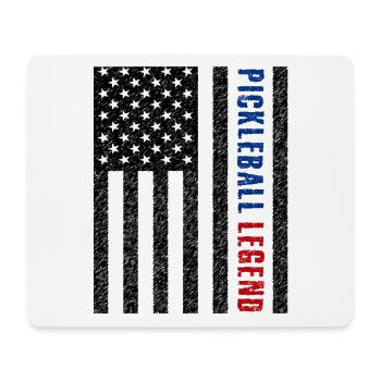 Légende du pickleball États-Unis - Tapis de souris (format paysage) - blanc - Devant