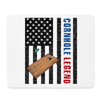 Cornhole Legende USA - Mousepad (Querformat) - Weiß - Vorne