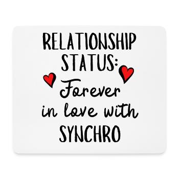 Relationship status: Forever in love with synchro. - Mouse Pad (horizontal) - white - Front