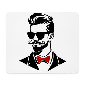 Bräutigam Stylisch - Mousepad (Querformat) - Weiß - Vorne