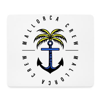 Mallorca Crew Anker Palme - Mousepad (Querformat) - Weiß - Vorne