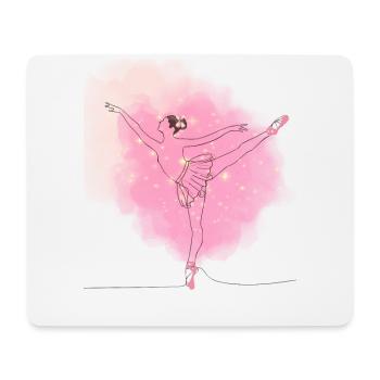 Ballerina - Mousepad (Querformat) - Weiß - Vorne