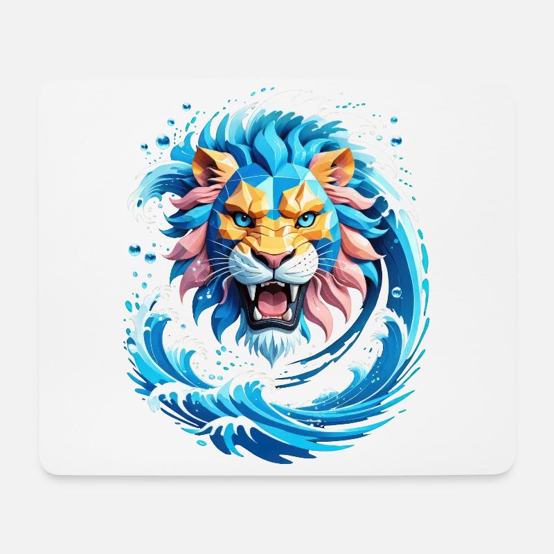 , König der Wellen - Mousepad (Querformat) - Weiß