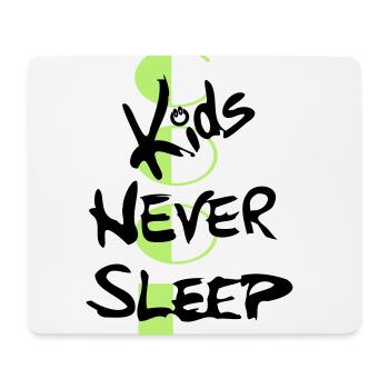 les enfants cool ne dorment jamais - Tapis de souris (format paysage) - blanc - Devant