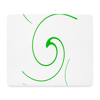 Neon Spirale - Mousepad (Querformat) - Weiß - Vorne